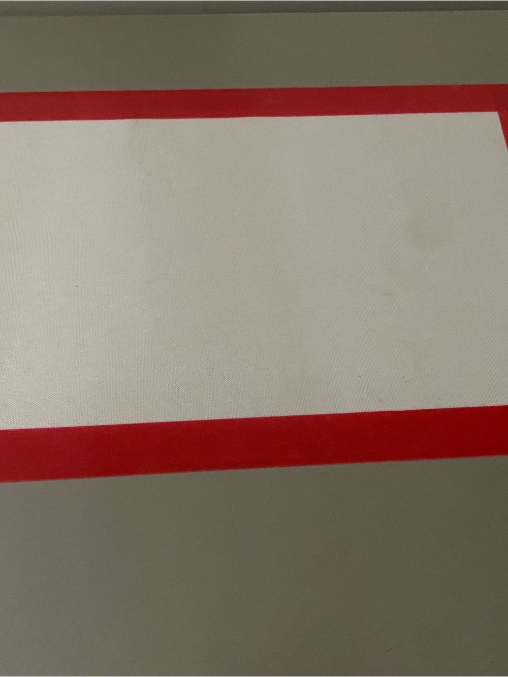 Red and White silicone baking mat